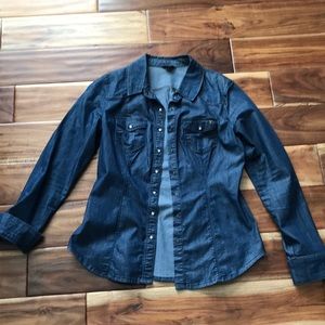 Womens denim blue Jean shirt